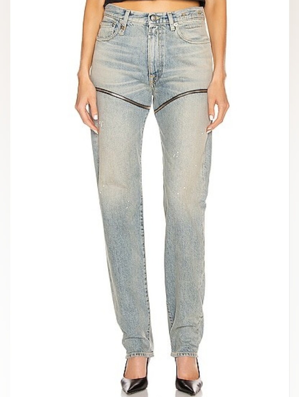 Nwt R13 zipper jeans - Picture 8 of 12